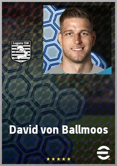 David von Ballmoos eFootball 2026 player card, 71 OVR GK