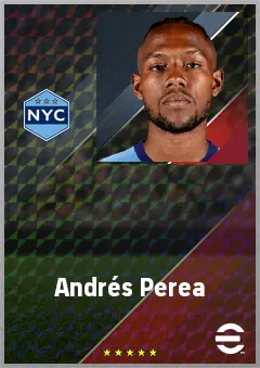 Andrés Perea eFootball 2026 player card, 71 OVR DMF