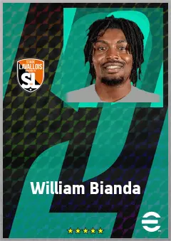 William Bianda eFootball 2026 player card, 67 OVR CB