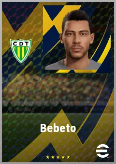Bebeto eFootball 2026 player card, 69 OVR RB