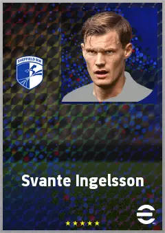 Svante Ingelsson eFootball 2026 player card, 69 OVR LMF