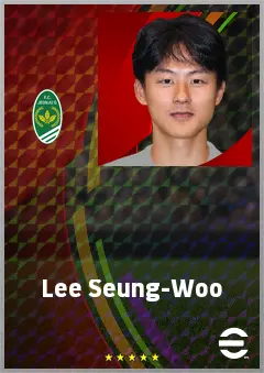 Lee Seung-Woo eFootball 2026 player card, 69 OVR AMF