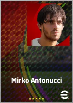 Mirko Antonucci eFootball 2026 player card, 70 OVR AMF