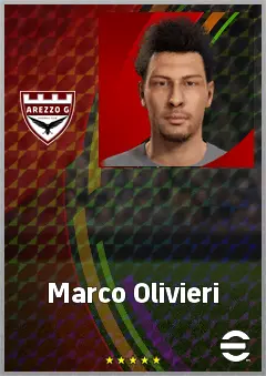Marco Olivieri eFootball 2026 player card, 69 OVR CF