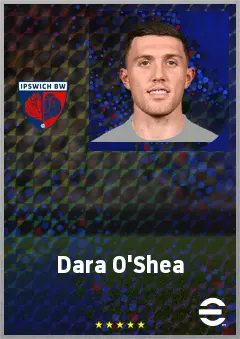 Dara O'Shea eFootball 2026 player card, 74 OVR CB
