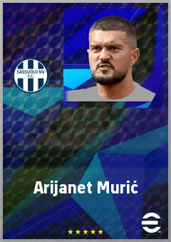 Arijanet Murić eFootball 2026 player card, 74 OVR GK