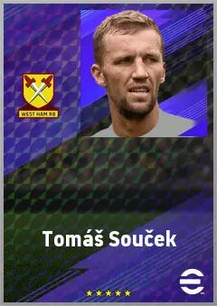 Tomáš Souček eFootball 2026 player card, 76 OVR DMF