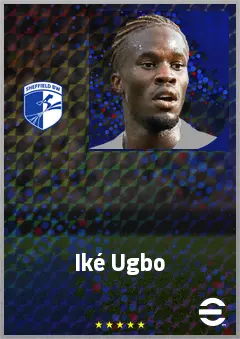 Iké Ugbo eFootball 2026 player card, 70 OVR CF