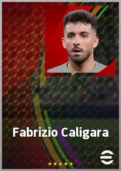 Fabrizio Caligara eFootball 2026 player card, 69 OVR CMF