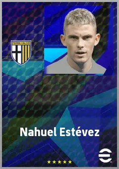 Nahuel Estévez eFootball 2026 player card, 72 OVR DMF