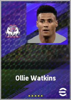 Ollie Watkins eFootball 2026 player card, 79 OVR CF
