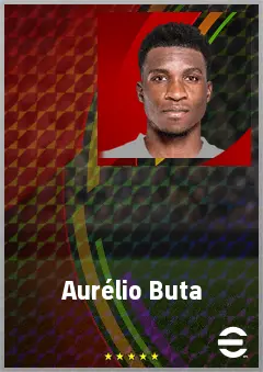 Aurélio Buta eFootball 2026 player card, 73 OVR RB