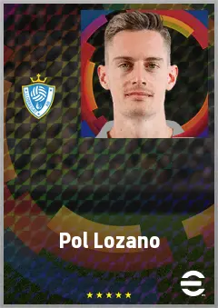 Pol Lozano eFootball 2026 player card, 71 OVR DMF