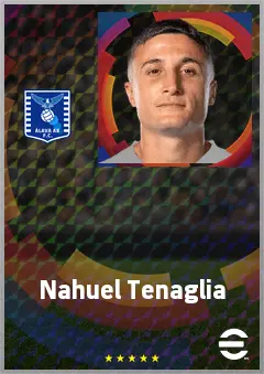 Nahuel Tenaglia eFootball 2026 player card, 74 OVR RB