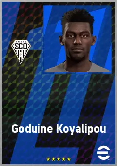 Goduine Koyalipou eFootball 2026 player card, 69 OVR CF
