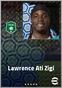 Lawrence Ati Zigi eFootball 2026 player card, 72 OVR GK