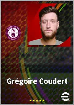 Grégoire Coudert eFootball 2026 player card, 72 OVR GK