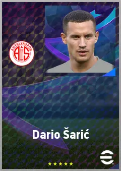 Dario Šarić eFootball 2026 player card, 69 OVR CMF