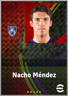 Nacho Méndez eFootball 2026 player card, 72 OVR CMF