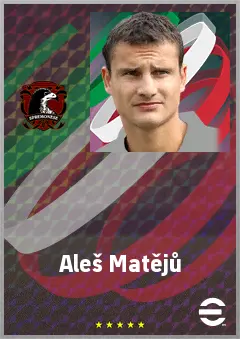 Aleš Matějů eFootball 2026 player card, 72 OVR CB
