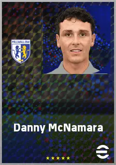 Danny McNamara eFootball 2026 player card, 69 OVR RB