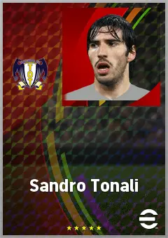 Sandro Tonali eFootball 2026 player card, 79 OVR DMF