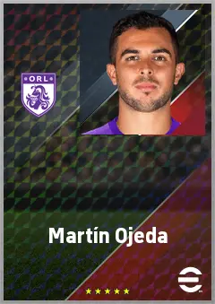 Martín Ojeda eFootball 2026 player card, 76 OVR RMF