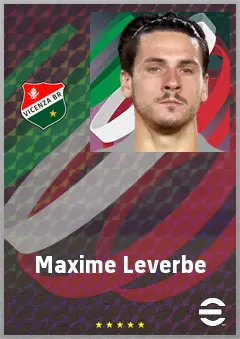 Maxime Leverbe eFootball 2026 player card, 69 OVR CB