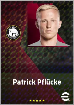 Patrick Pflücke eFootball 2026 player card, 71 OVR RMF