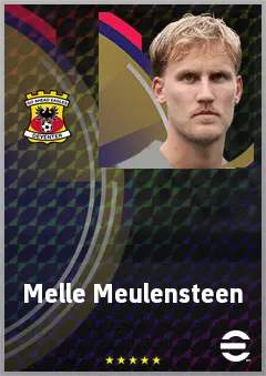 Melle Meulensteen eFootball 2026 player card, 71 OVR DMF