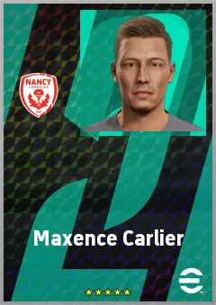 Maxence Carlier eFootball 2026 player card, 67 OVR DMF