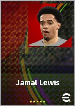 Jamal Lewis eFootball 2026 player card, 72 OVR LB