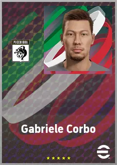 Gabriele Corbo eFootball 2026 player card, 68 OVR CB