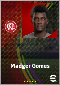 Madger Gomes eFootball 2026 player card, 61 OVR CMF