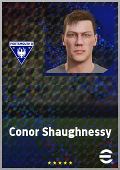 Conor Shaughnessy eFootball 2026 player card, 71 OVR CB