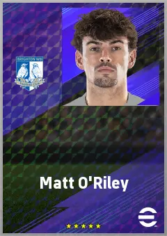 Matt O'Riley eFootball 2026 player card, 75 OVR CMF