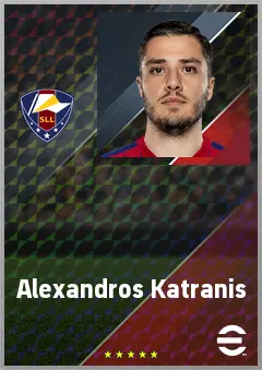 Alexandros Katranis eFootball 2026 player card, 71 OVR LB