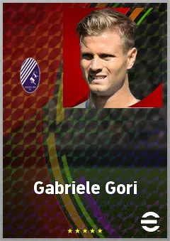 Gabriele Gori eFootball 2026 player card, 69 OVR CF