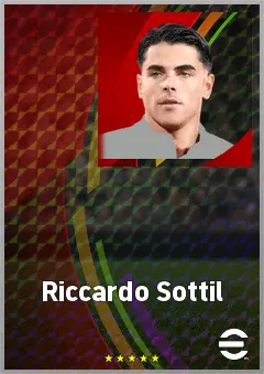 Riccardo Sottil eFootball 2026 player card, 73 OVR LWF