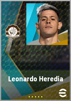 Leonardo Heredia eFootball 2026 player card, 73 OVR CF