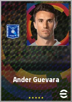 Ander Guevara eFootball 2026 player card, 71 OVR CMF