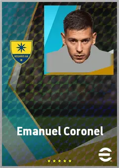 Emanuel Coronel eFootball 2026 player card, 72 OVR RB