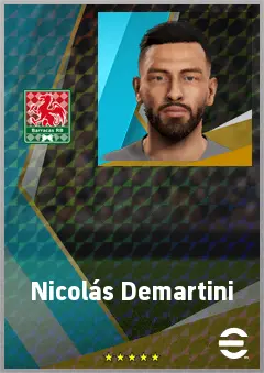 Nicolás Demartini eFootball 2026 player card, 73 OVR CB