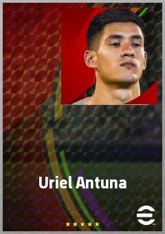 Uriel Antuna eFootball 2026 player card, 74 OVR RWF