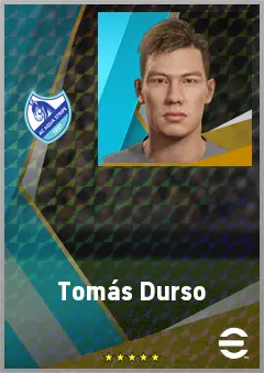 Tomás Durso eFootball 2026 player card, 73 OVR GK