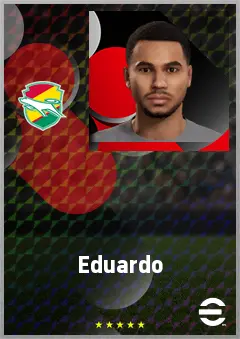 Eduardo eFootball 2026 player card, 69 OVR DMF
