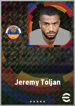 Jeremy Toljan eFootball 2026 player card, 72 OVR RB