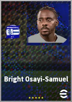Bright Osayi-Samuel eFootball 2026 player card, 73 OVR RB