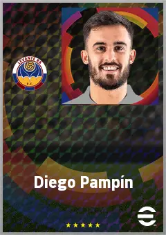 Diego Pampín eFootball 2026 player card, 69 OVR LB