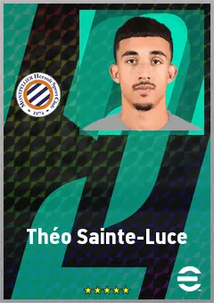 Théo Sainte-Luce eFootball 2026 player card, 69 OVR LB